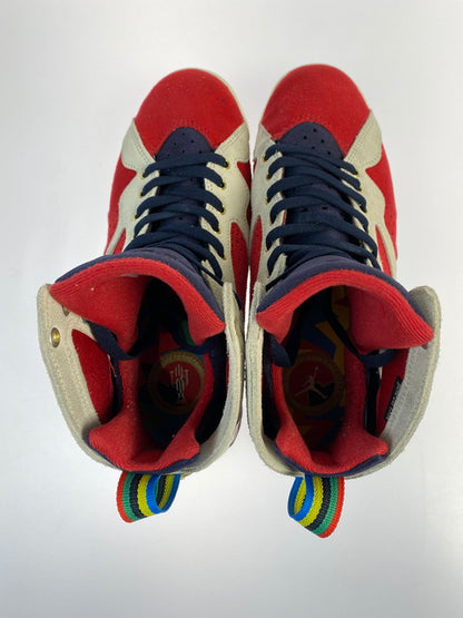 【中古品】【メンズ】  NIKE×TROPHY ROOM ナイキ × トロフィールーム DM1195-474 AIR JORDAN 7 RETRO SP  TRUE RED AND OBSIDIAN 靴 シューズ スニーカー 160-250216-AS-14-min サイズ：27cm カラー：ホワイト/レッド/ネイビー 万代Net店