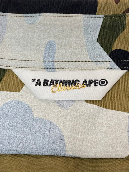 【中古品】【メンズ】 A BATHING APE アベイシングエイプ CAMO STAR SHIRT カモスターシャツ 長袖シャツ トップス 142-250218-yn-16-min サイズ：XL カラー：カモフラージュ 万代Net店