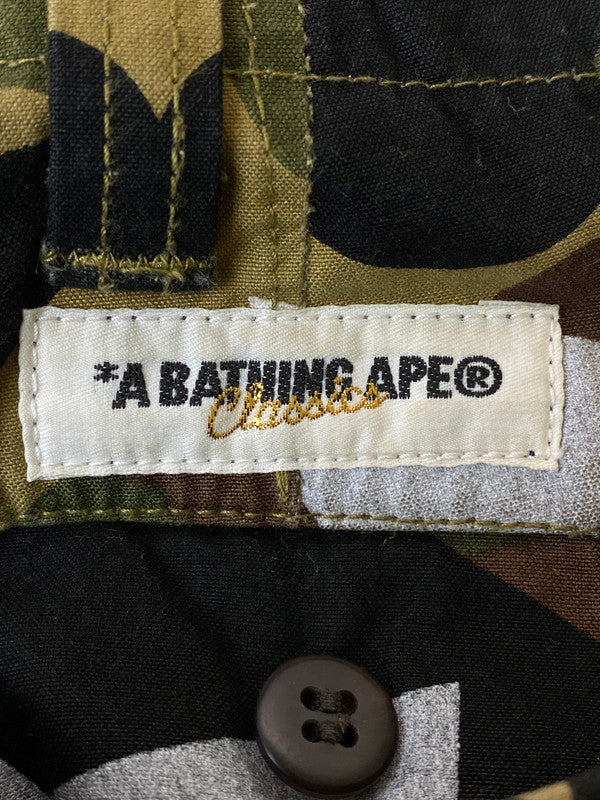 【中古品】【メンズ】  A BATHING APE ア・ベイシング・エイプ STAR CAMO SHORTS カモショーツ 153-250215-ks-65-min サイズ：L カラー：カモ柄 万代Net店