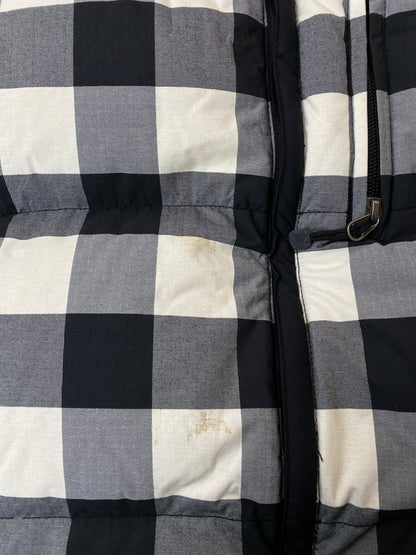 【中古品】【メンズ】  OLD STUSSY オールドステューシー BLOCK CHECK DOWN JACKET ダウンジャケット 142-250215-ks-47-min サイズ：L カラー：ブラック/ホワイト 万代Net店