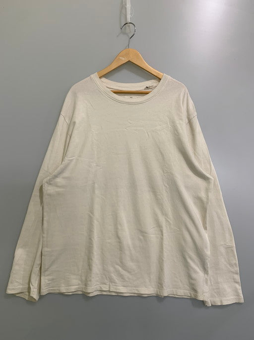 【中古品】【メンズ】  FOG ESSENTIALS L/S BACK LOGO TEE エフオージーエッセンシャルズ ロングスリーブ バックロゴ Tシャツ 長袖Tシャツ トップス 142-250218-yn-32-min サイズ：M カラー：アイボリー 万代Net店