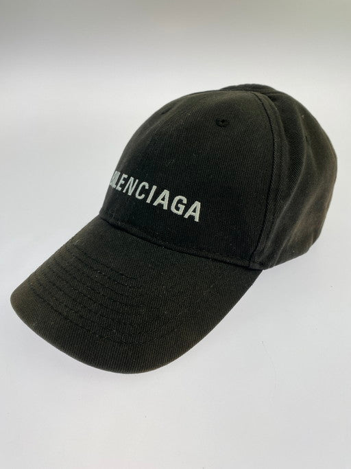 【中古品】【メンズ/レディース】 BALENCIAGA バレンシアガ FW17 ARCHETYPE CANVAS CAP 帽子 キャップ 183-250223-AS-12-min サイズ：L(59cm) カラー：ブラック 万代Net店