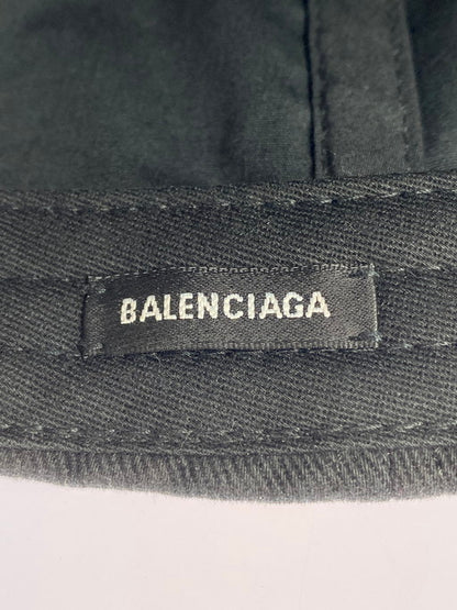 【中古品】【メンズ/レディース】 BALENCIAGA バレンシアガ FW17 ARCHETYPE CANVAS CAP 帽子 キャップ 183-250223-AS-12-min サイズ：L(59cm) カラー：ブラック 万代Net店