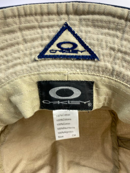 【中古品】【メンズ/レディース】 OAKLEY オークリー BUCKET HAT バケットハット 帽子 185-250223-AS-15-min カラー：ベージュ/ネイビー 万代Net店