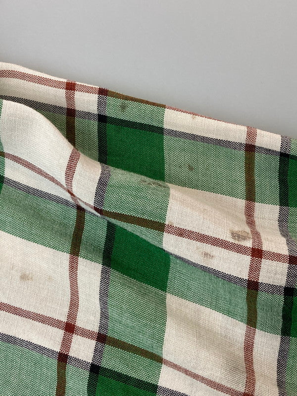 【現状渡し品】【メンズ】 BOND ボンド 60S L S CHECK SHIRT チェックシャツ トップス 146-250215-ks-05-min サイズ：M カラー：グリーン系 万代Net店