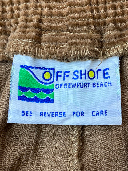 【中古品】【メンズ】  OFF SHORE オフショア 0S23-1PK-002 刺繍ロゴコーデュロイパンツ  156-250223-ks-04-min サイズ：XL カラー：ブラウン 万代Net店