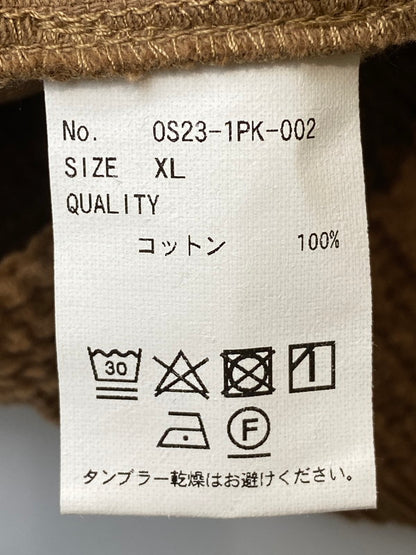 【中古品】【メンズ】  OFF SHORE オフショア 0S23-1PK-002 刺繍ロゴコーデュロイパンツ  156-250223-ks-04-min サイズ：XL カラー：ブラウン 万代Net店