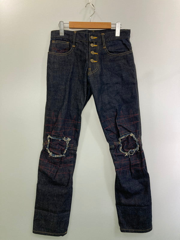 【中古品】【メンズ】  CHRISTOPHER NEMETH クリストファーネメス DAMAGE DESIGN DENIM PANT デニムパンツ 152-250215-ks-56-min サイズ：M カラー：インディゴ 万代Net店