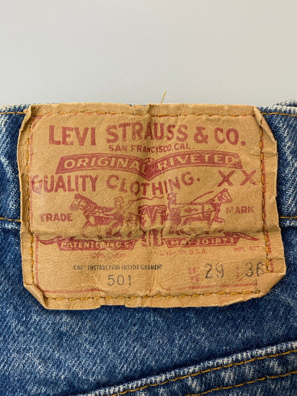 【中古品】【メンズ】  LEVI'S リーバイス 80S　501 DENIM PANT デニムパンツ 157-250215-ks-71-min サイズ：W29L36 カラー：インディゴ 万代Net店