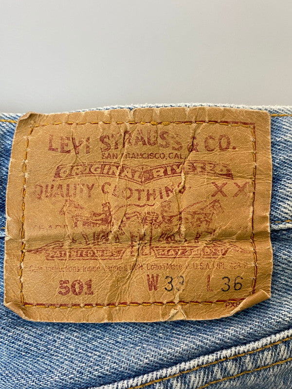 【現状渡し品】【メンズ】  LEVI'S リーバイス 501-0000 90S 501 DENIM PANT デニムパンツ 157-250215-ks-72-min サイズ：W33L36 カラー：インディゴ 万代Net店