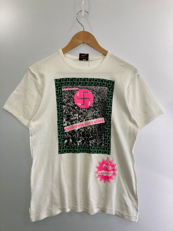 【中古品】【メンズ】  VIVIENNE WESTWOOD WORLDS END S/S PRINT TEEヴィヴィアン ウエストウッド ワールズエンド ショートスリーブ プリントTシャツ 半袖Tシャツ トップス 146-250218-yn-20-min サイズ：S カラー：ホワイト 万代Net店