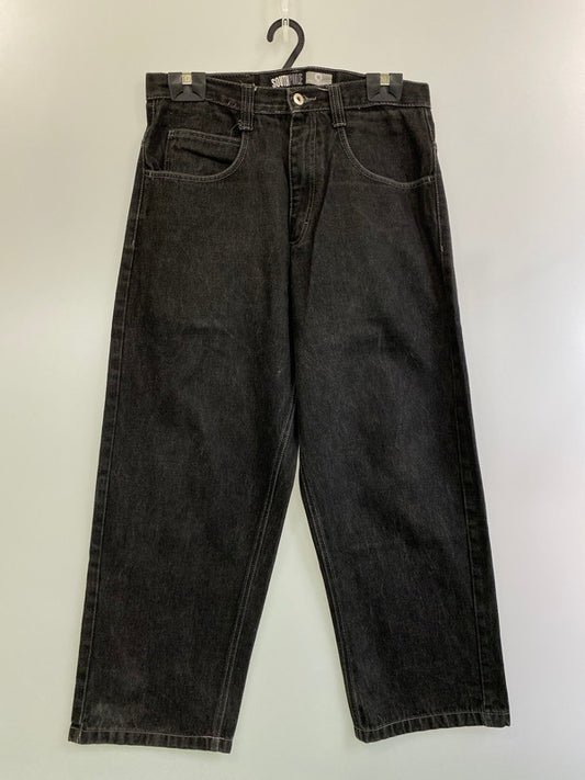 【中古品】【メンズ】  SOUTH POLE サウスポール BLACK DENIM  PANTS デニムパンツ 157-250223-ks-22-min サイズ：32 カラー：ブラック  万代Net店