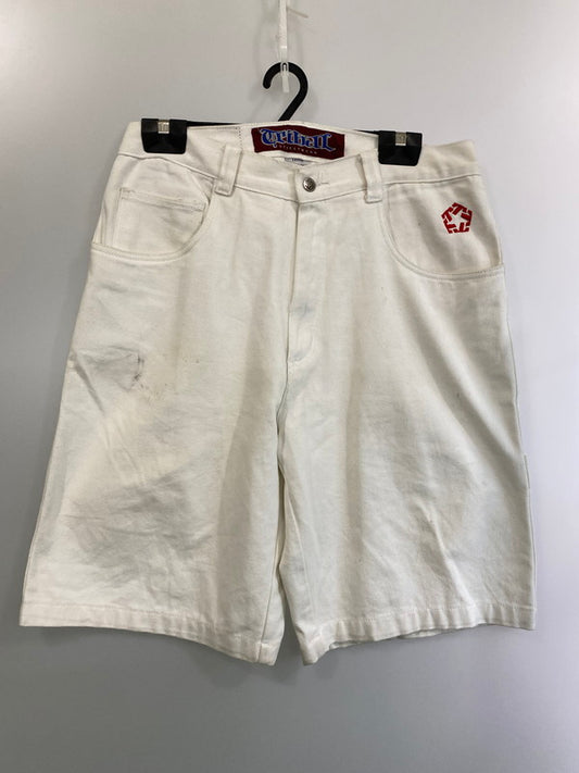 【現状渡し品】【メンズ】  TRIBAL STREETWEAR トライバル ストリート ウェア CARGO SHORTS カーゴショーツ 157-250223-ks-18-min サイズ：36 カラー：ホワイト 万代Net店