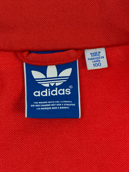 【中古品】【メンズ】 adidas アディダス L43686 FIREBIRD TRACK JACKET ファイヤーバード トラック ジャケット 148-250221-me-20-min サイズ：100 カラー：レッド 赤 万代Net店