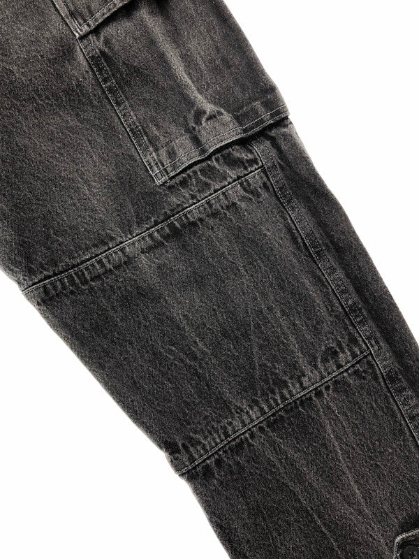 【中古品】【メンズ】 GENZAI ゲンザイ CARGO DENIM PANT カーゴ デニムパンツ ボトムス 153-260426-rt-17-tagh サイズ：M カラー：グレー 万代Net店