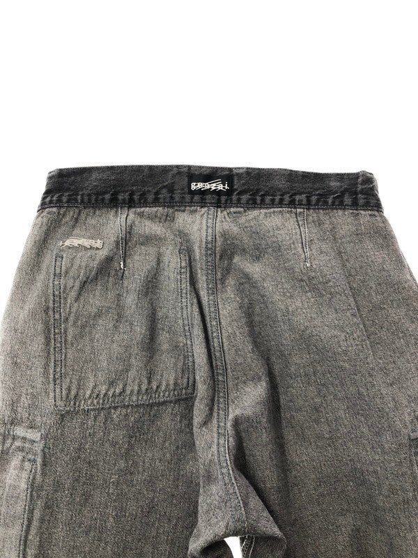 【中古品】【メンズ】 GENZAI ゲンザイ CARGO DENIM PANT カーゴ デニムパンツ ボトムス 153-260426-rt-17-tagh サイズ：M カラー：グレー 万代Net店