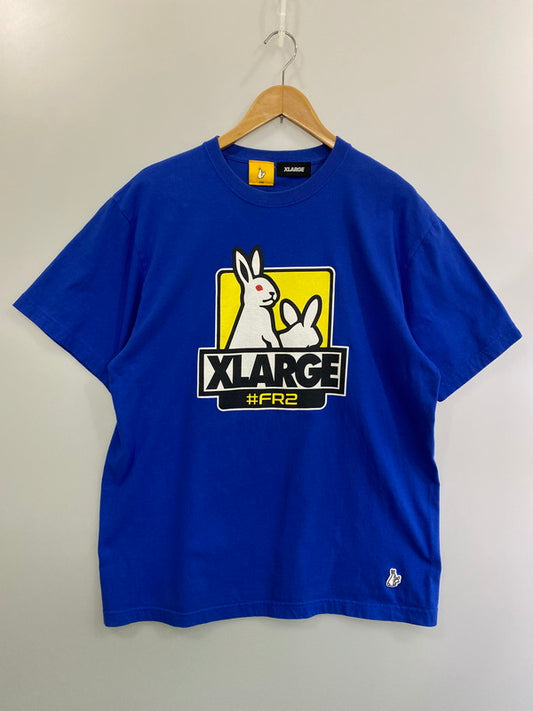 【中古品】【メンズ】 XLARGE エクストララージ FR2 S/S TEE エフアールツー ショートスリーブ Tシャツ 半袖Tシャツ トップス 142-250218-yn-06-min サイズ：L カラー：ブルー 万代Net店