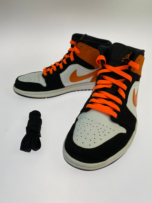 【中古品】【メンズ】  NIKE ナイキ 554724-058 AIR JORDAN 1 MID  SHATTERED BACKBOARD 靴 シューズ スニーカー 160-250216-AS-18-min サイズ：28cm カラー：ホワイト/ブラック/オレンジ 万代Net店