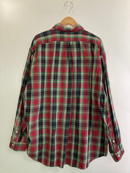 【中古品】【メンズ】 RALPH LAUREN ラルフローレン RALPH LAUREN BLAKE CHECK SHIRT チェックシャツ トップス 146-250222-ks-03-min サイズ：XL カラー：レッド系 万代Net店