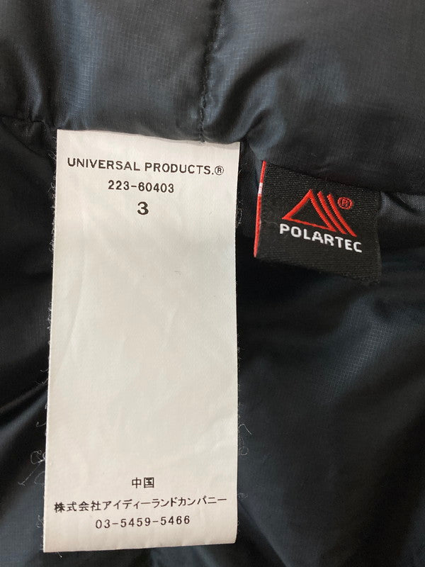 【中古品】【メンズ】  UNIVERSAL PRODUCTS ユニバーサルプロダクツ 223-60403 ALLIED FEATHER + DOWN HI-LOFT FLEECE DOWN BLOUSON フリースダウンジャケット 140-250215-ks-29-min サイズ：3 カラー：ブラック 万代Net店