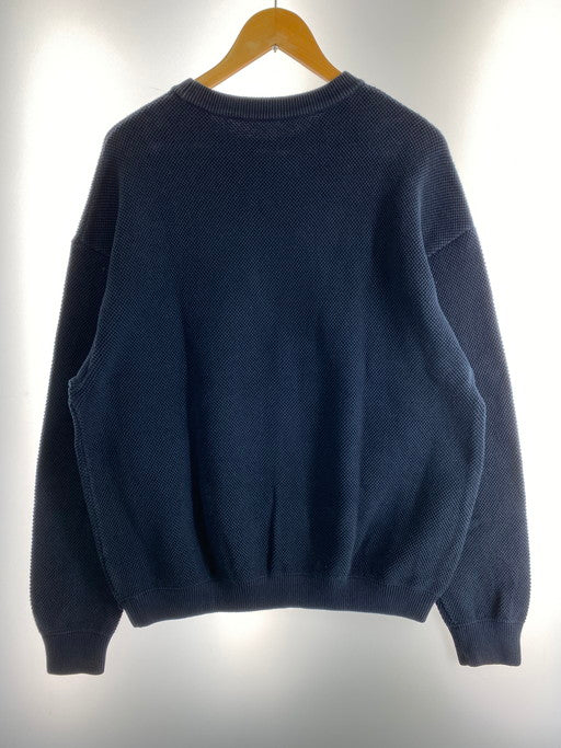 【中古品】【メンズ】 crepuscule クレプスキュール 2101-001 MOSS STITCH L S SWEAT スウェット トレーナー 140-250225-AS-62-min サイズ：3 カラー：ネイビー 万代Net店