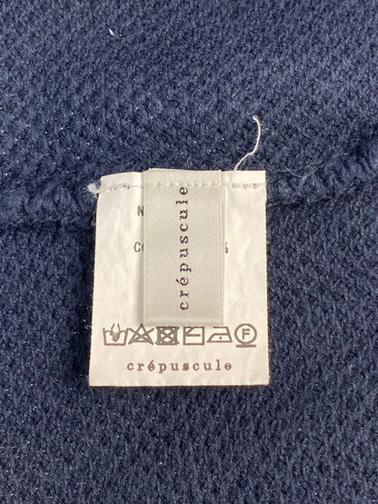 【中古品】【メンズ】 crepuscule クレプスキュール 2101-001 MOSS STITCH L S SWEAT スウェット トレーナー 140-250225-AS-62-min サイズ：3 カラー：ネイビー 万代Net店