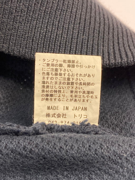 【中古品】【メンズ】 crepuscule クレプスキュール 2101-001 MOSS STITCH L S SWEAT スウェット トレーナー 140-250225-AS-62-min サイズ：3 カラー：ネイビー 万代Net店