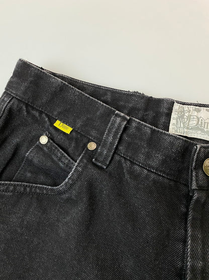 【中古品】【メンズ】  DIME ダイム BLACK BAGGY DENIM PANT バギーデニムパンツ 153-250215-ks-63-min サイズ：M カラー：ブラック 万代Net店