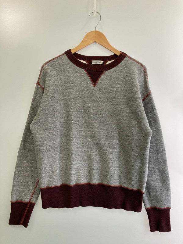 【中古品】【メンズ】  HELLER'S CAFE ヘラーズカフェ 両V2トーン SWEATSHIRT スウェットシャツ メンズ トレーナー   145-250219-em-28-min サイズ：40 カラー：グレー 万代Net店