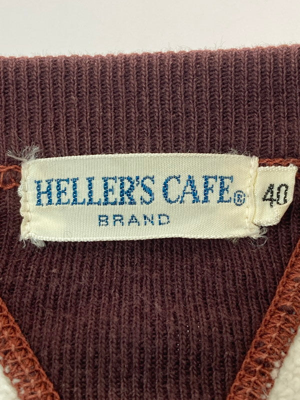 【中古品】【メンズ】  HELLER'S CAFE ヘラーズカフェ 両V2トーン SWEATSHIRT スウェットシャツ メンズ トレーナー   145-250219-em-28-min サイズ：40 カラー：グレー 万代Net店