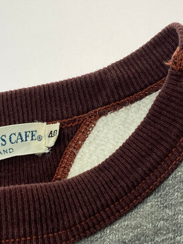 【中古品】【メンズ】  HELLER'S CAFE ヘラーズカフェ 両V2トーン SWEATSHIRT スウェットシャツ メンズ トレーナー   145-250219-em-28-min サイズ：40 カラー：グレー 万代Net店