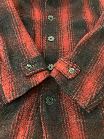 【中古品】【メンズ】  USED WOOL CHECK JACKET ウールチェックジャケット 146-250215-ks-30-min サイズ：不明 カラー：レッド系 万代Net店