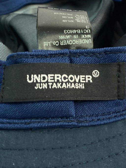 【中古品】【メンズ/レディース】 UNDERCOVER アンダーカバー UC1B4H03 サファリハット 帽子 185-250223-AS-16-min サイズ：3 カラー：ネイビー 万代Net店