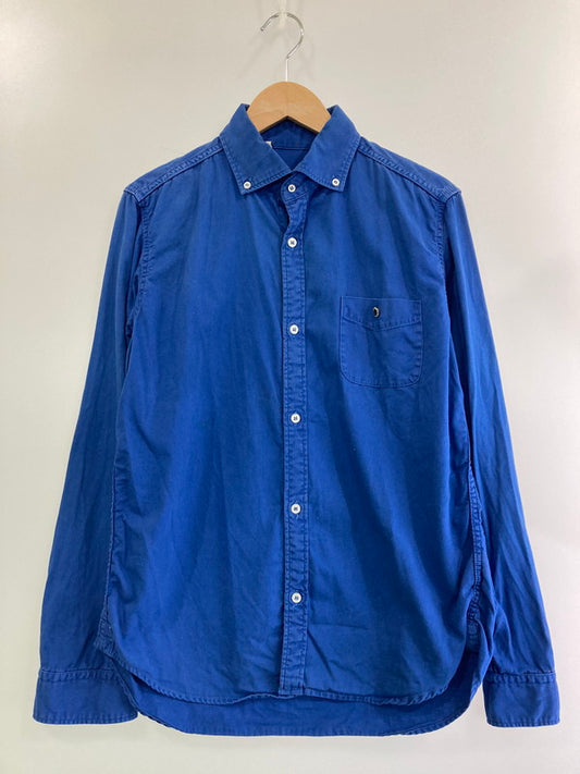 【中古品】【メンズ】 BARNS バーンズ OUTFITTERS LS SHIRT アウトフィッター 長袖シャツ トップス 145-250328-me-03-min サイズ：2 カラー：ブルー 万代Net店