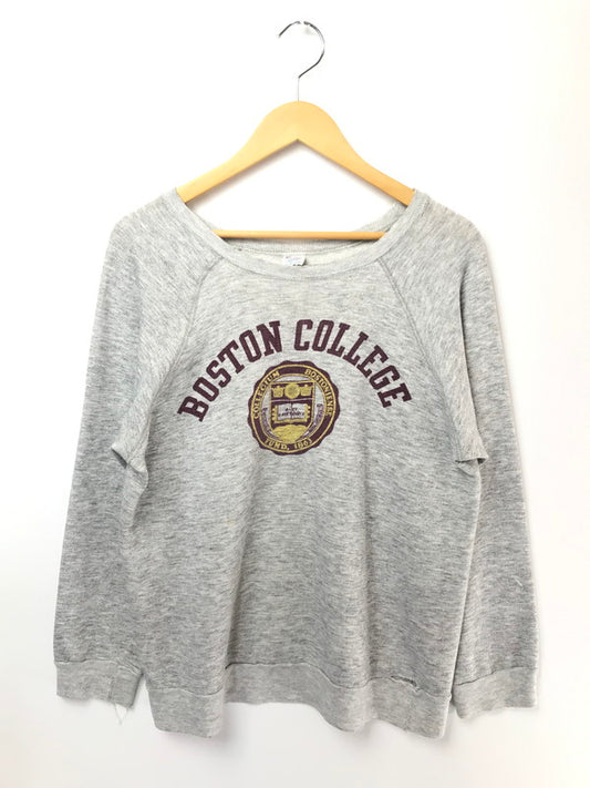 【現状渡し品】【メンズ】 CHAMPION チャンピオン 80's COLLEGE SWEAT SHIRT 後期 トリコタグ 80年代 カレッジ スウェット シャツ トレーナー ヴィンテージ トップス 146-260503-rt-07-tag サイズ：XL カラー：グレー 万代Net店