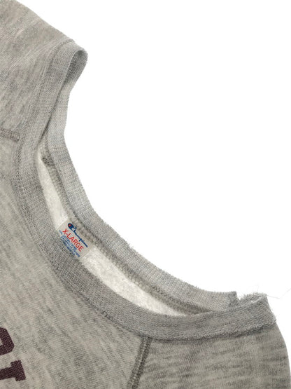 【現状渡し品】【メンズ】 CHAMPION チャンピオン 80's COLLEGE SWEAT SHIRT 後期 トリコタグ 80年代 カレッジ スウェット シャツ トレーナー ヴィンテージ トップス 146-260503-rt-07-tag サイズ：XL カラー：グレー 万代Net店