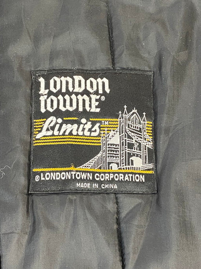 【中古品】【メンズ】  LONDON TOWNE ロンドンタウン 90S モンドリアンパターン ナイロンジャケット アウター 146-250226-AS-5-min サイズ：M カラー：ブラック/ブルー/グリーン 万代Net店