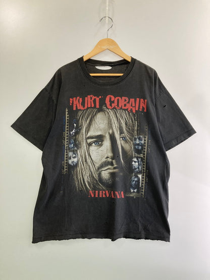 【現状渡し品】【メンズ】  NIRVANA  ニルヴァーナ KURT COBAIN カートコバーン 00S BOOTLEG TEE 半袖Tシャツ トップス 146-250215-ks-01-min サイズ：不明 カラー：グレー 万代Net店