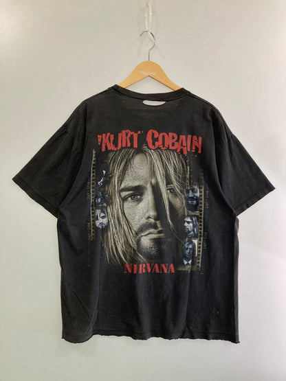 【現状渡し品】【メンズ】  NIRVANA  ニルヴァーナ KURT COBAIN カートコバーン 00S BOOTLEG TEE 半袖Tシャツ トップス 146-250215-ks-01-min サイズ：不明 カラー：グレー 万代Net店