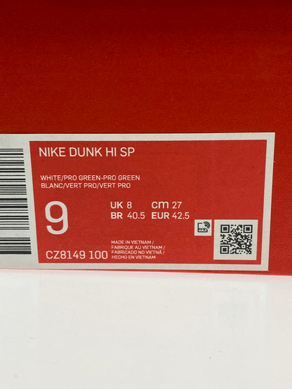 【中古品】【メンズ】 NIKE ナイキ CZ8149-100 DUNK HIGH "PRO GREEN" 靴 シューズ スニーカー 160-250218-AS-38-min サイズ：27cm カラー：グリーン/ホワイト 万代Net店