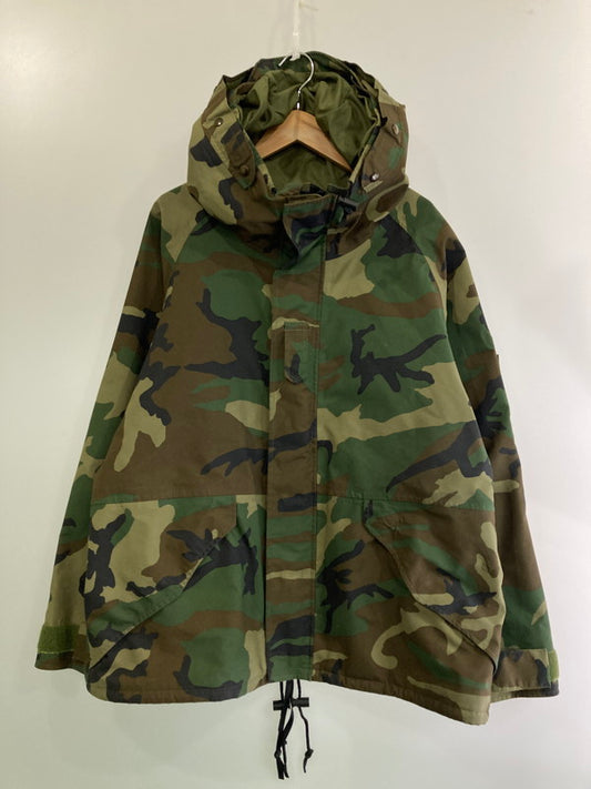 【現状渡し品】【メンズ】  U.S ARMY ユーエスアーミー GEN1 ALPHA社製 ECWCS COLD WEATHER PARKA  90'S ウェザーパーカ ジャケット ミリタリー メンズ  146-250219-em-03-min サイズ：L カラー：ウッドランドカモ 万代Net店