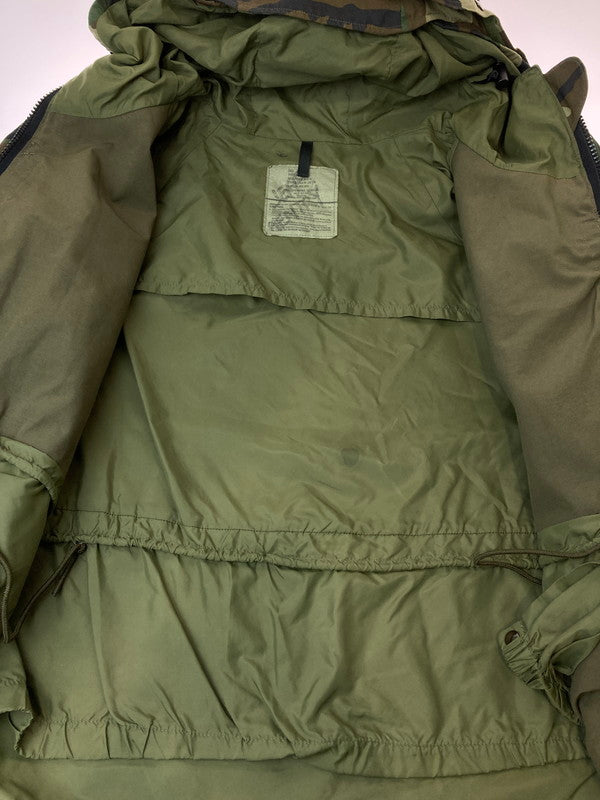 【現状渡し品】【メンズ】  U.S ARMY ユーエスアーミー GEN1 ALPHA社製 ECWCS COLD WEATHER PARKA  90'S ウェザーパーカ ジャケット ミリタリー メンズ  146-250219-em-03-min サイズ：L カラー：ウッドランドカモ 万代Net店