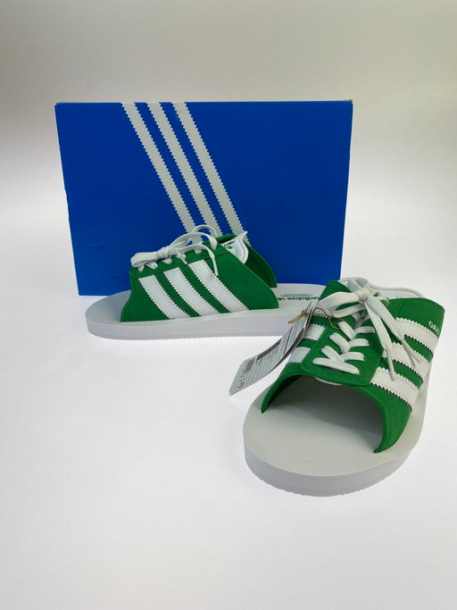 【中古美品】【メンズ】 adidas アディダス GAZELLE BEACH W JQ7426 ガゼルビーチ スライド サンダル 161-250221-yn-04-min サイズ：27.5cm カラー：グリーン/ホワイト 万代Net店