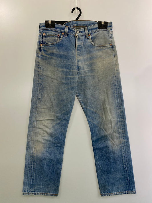 【中古品】【メンズ】  LEVI'S ボトムス 552刻印 96年8月製造 USA製 ボタンフライ 501XX デニムパンツ ボトムス 157-250219-AS-25-min サイズ：33×30 カラー：ライトインディゴ 万代Net店