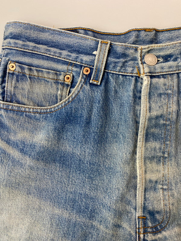 【中古品】【メンズ】  LEVI'S ボトムス 552刻印 96年8月製造 USA製 ボタンフライ 501XX デニムパンツ ボトムス 157-250219-AS-25-min サイズ：33×30 カラー：ライトインディゴ 万代Net店