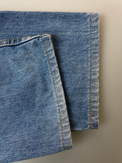 【中古品】【メンズ】  LEVI'S リーバイス 16508-0274 4001刻印 メキシコ製 レギュラーテーパード ミッド デニムパンツ ボトムス 157-250219-AS-24-min サイズ：33×30 カラー：ライトインディゴ 万代Net店