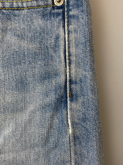 【中古品】【メンズ】  LEVI'S リーバイス 16508-0274 4001刻印 メキシコ製 レギュラーテーパード ミッド デニムパンツ ボトムス 157-250219-AS-24-min サイズ：33×30 カラー：ライトインディゴ 万代Net店