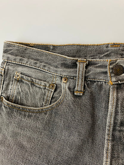 【中古品】【メンズ】  DENIME ドゥニーム ボタンフライ セルビッチ デニムパンツ ボトムス 156-250219-AS-22-min サイズ：W34 カラー：グレー 万代Net店