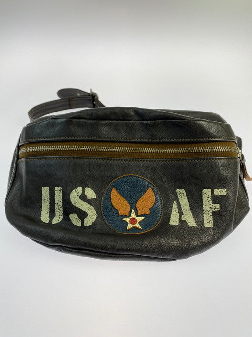 【中古品】【メンズ/レディース】  TOYS MCCOY トイズマッコイ TMA1606 DUAL BLADE BAG "U.S.A.F." 鞄 ボディバッグ 188-250223-AS-19-min カラー：ブラウン 万代Net店