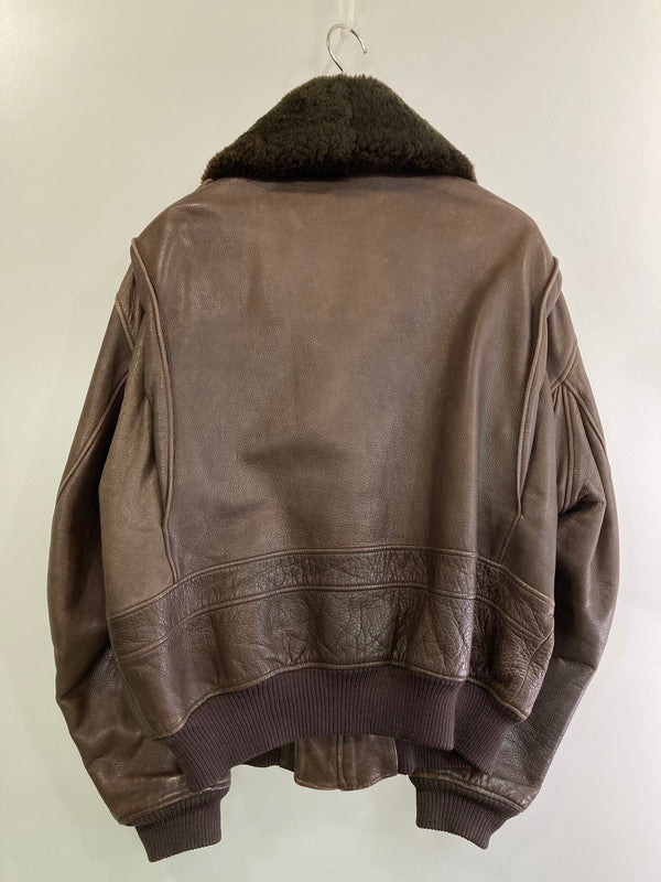 【中古品】【メンズ】 Abercrombie & Fitch アバクロンビー&フィッチ A-2 FLIGHT JACKET 70S フライト ジャケット メンズ アウター 146-250219-em-27-min サイズ：L カラー：ブラウン 万代Net店